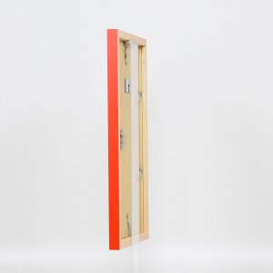 Drevený rám Top Cube 61x91,5 cm červené múzejné sklo