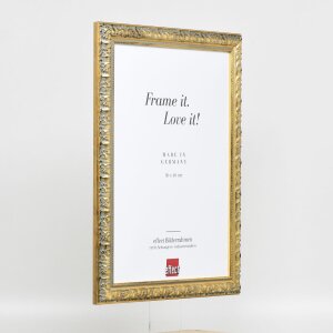 Efektný drevený rám profil 94 zlatý 61x91,5 cm múzejné sklo