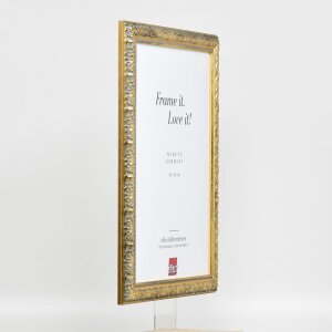 Efektný drevený rám profil 94 zlatý 61x91,5 cm múzejné sklo