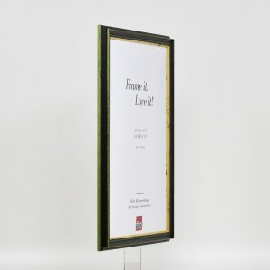 Efekt drevený rám profil 21 zelený 62x93 cm akrylové sklo