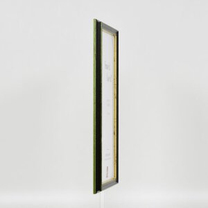 Efekt drevený rám profil 21 zelený 62x93 cm akrylové sklo