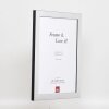 Efektný obrazový rám 2311 strieborný vysoký lesk 62x93 cm antireflexné sklo