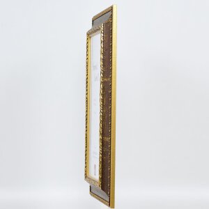 Efekt Barokový obrazový rám profil 31 hnedý 62x93 cm číre sklo