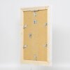Efektný rám na obrazy z masívneho dreva 2240 biely 62x93 cm múzejné sklo
