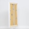 Efektný rám na obrazy z masívneho dreva 2240 biely 62x93 cm múzejné sklo