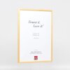 Efektný rám z masívneho dreva profil 20 biely 7x10 cm normálne sklo