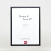 Efektný drevený rám profil 35 čierny 7x10 cm normálne sklo