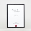 Efektný drevený rám profil 35 čierny 7x10 cm normálne sklo