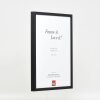 Efektný drevený rám profil 35 čierny 7x10 cm normálne sklo