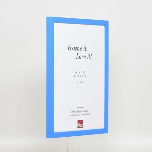 Drevený rám Top Cube 7x10 cm modré antireflexné sklo