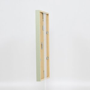 Efektný drevený rám profil 35 zelený 7x10 cm normálne sklo + dištančný rám