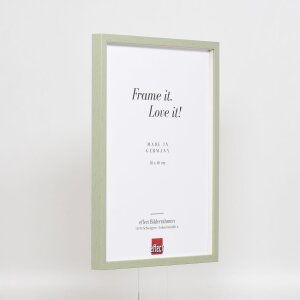 Efektný drevený rám profil 35 zelený 7x10 cm normálne sklo + dištančný rám