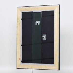 Efektný drevený rám profil 95 čierny 7x10 cm normálne sklo