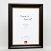 Efektný drevený rám profil 95 čierny 7x10 cm normálne sklo