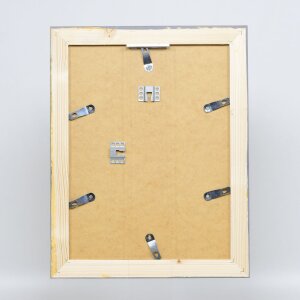 Efektný rám na obrazy z masívneho dreva 2240 sivý 70x70 cm normálne sklo