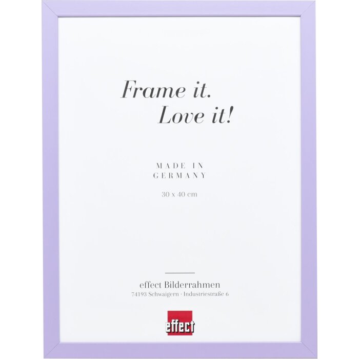 Drevený rám Top Cube 9x13 cm lila antireflexné sklo