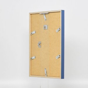 Efektný drevený rám profil 35 modrý 9x13 cm normálne sklo + dištančný rám