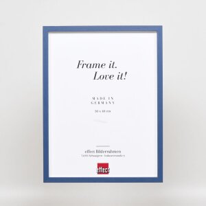 Efektný drevený rám profil 35 modrý 9x13 cm normálne sklo + dištančný rám