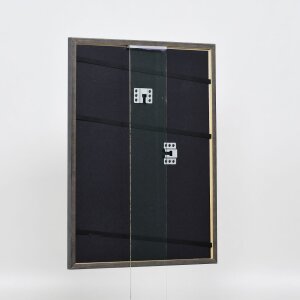 Efektný rám z masívneho dreva profil 25 zelený 9x13 cm múzejné sklo