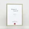 Efektný rám z masívneho dreva profil 25 zelený 9x13 cm múzejné sklo