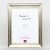 Efektný drevený rám profil 95 strieborný 9x13 cm antireflexné sklo