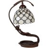 Stolná lampa Tiffany krémová 28x20x41 cm E14-max 1x25W 5LL-6097