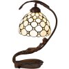 Stolná lampa Tiffany krémová 28x20x41 cm E14-max 1x25W 5LL-6097