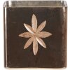 Sviečka na čajovú sviečku - Sviečka na čajovú sviečku zlatá 10x10x10 cm 6GL3212