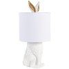 Clayre & Eef 6LMC0013W Stolná lampa Rabbit Ø 20x45 cm Biely plast