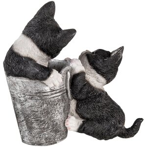 Dekorácia mačky pestrofarebné 23x13x18 cm 6PR3335