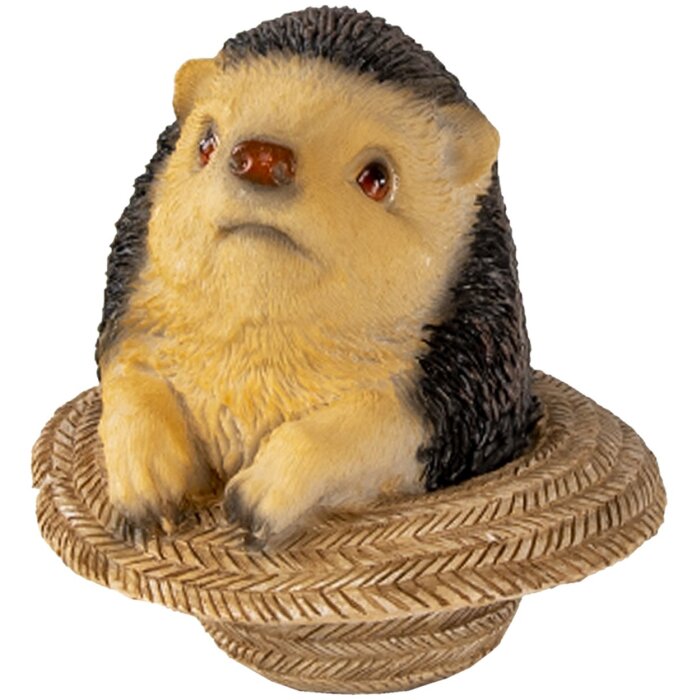 Dekorácia ježko hnedý 8x8x9 cm 6PR3343