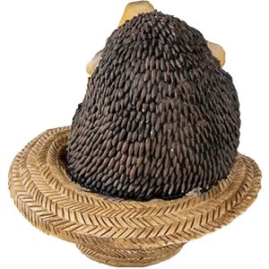 Dekorácia ježko hnedý 8x8x9 cm 6PR3343