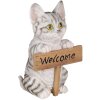 Dekorácia mačka pestrofarebná 12x9x19 cm 6PR3367
