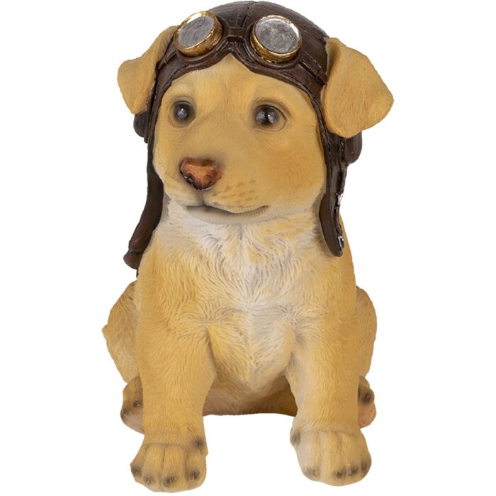 Dekorácia pes hnedý 14x10x16 cm 6PR3368