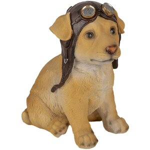 Dekorácia pes hnedý 14x10x16 cm 6PR3368
