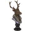 Dekorácia jeleň pestrofarebná 10x9x23 cm 6PR4612