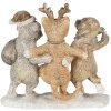 Dekorácia psy a mačky viacfarebná 13x5x12 cm 6PR4633