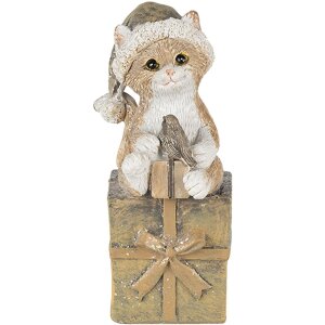Dekorácia mačka viacfarebná 5x4x10 cm 6PR4643