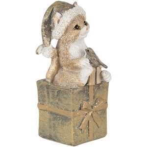 Dekorácia mačka viacfarebná 5x4x10 cm 6PR4643