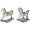 Dekorácia hojdací kôň (sada 2 ks) viacfarebná 7x2x8 cm 6PR4659