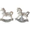 Dekorácia hojdací kôň (sada 2 ks) viacfarebná 7x2x8 cm 6PR4659
