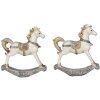Dekorácia hojdací kôň (sada 2 ks) viacfarebná 7x2x8 cm 6PR4659