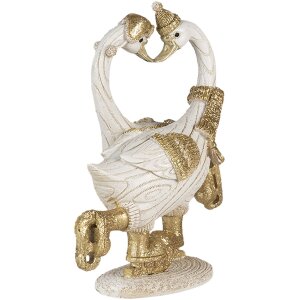 Dekorácia labute biele 18x8x17 cm 6PR4686