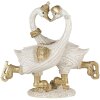 Dekorácia labute biele 18x8x17 cm 6PR4686