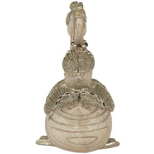 Dekorácia labute béžové 11x6x10 cm 6PR4687