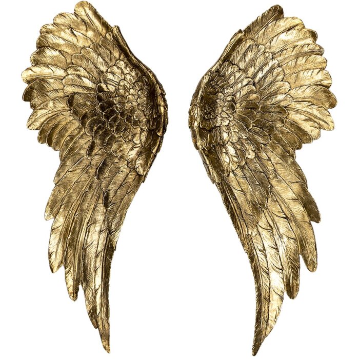 Dekoračné krídla (2 kusy) zlaté 22x6x55 cm 6PR4691