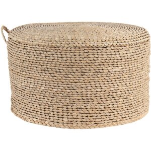 Puff hnedý Ø 40x23 cm 6RO0509