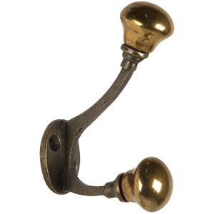 Nástenný háčik zlatý 3x5x9 cm...