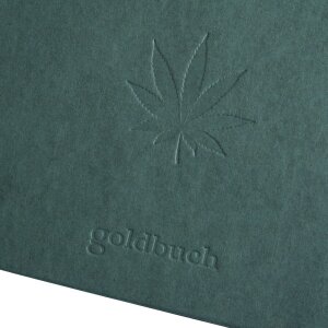 Goldbuch fotoalbum konopné písacie potreby Midnight Green 25x25 cm 60 bielych strán