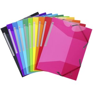 Exacompta zakladač PP Iderama 3 chlopne s gumičkou A4...